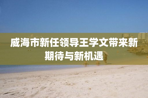威海市新任領(lǐng)導(dǎo)王學(xué)文帶來(lái)新期待與新機(jī)遇