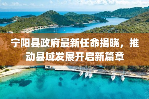 寧陽縣政府最新任命揭曉，推動縣域發(fā)展開啟新篇章