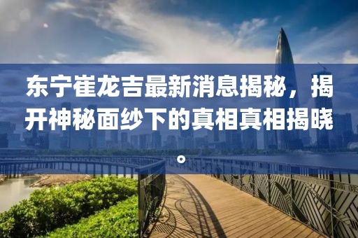 東寧崔龍吉最新消息揭秘，揭開神秘面紗下的真相真相揭曉。