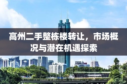 高州二手整棟樓轉(zhuǎn)讓，市場概況與潛在機遇探索