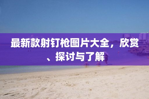 最新款射釘槍圖片大全，欣賞、探討與了解
