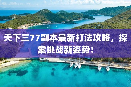 天下三77副本最新打法攻略，探索挑戰(zhàn)新姿勢！