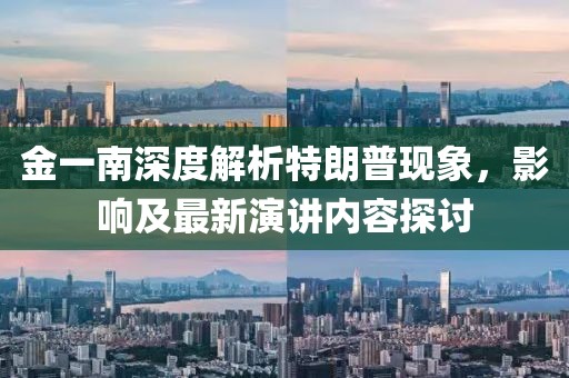 金一南深度解析特朗普現(xiàn)象，影響及最新演講內(nèi)容探討