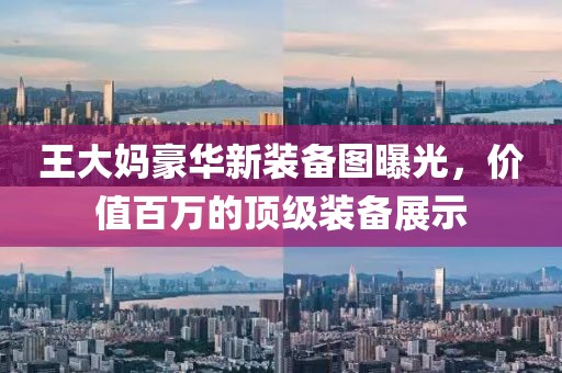 王大媽豪華新裝備圖曝光，價值百萬的頂級裝備展示