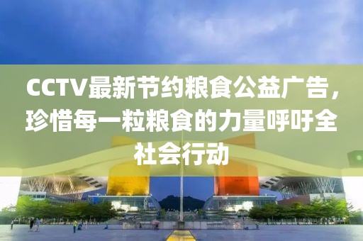 CCTV最新節(jié)約糧食公益廣告，珍惜每一粒糧食的力量呼吁全社會行動