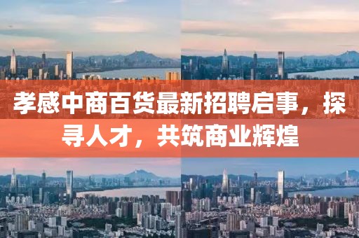 孝感中商百貨最新招聘啟事，探尋人才，共筑商業(yè)輝煌