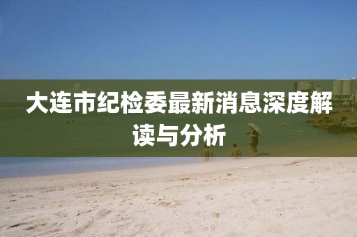 大連市紀(jì)檢委最新消息深度解讀與分析