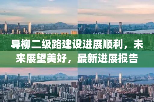 導柳二級路建設進展順利，未來展望美好，最新進展報告