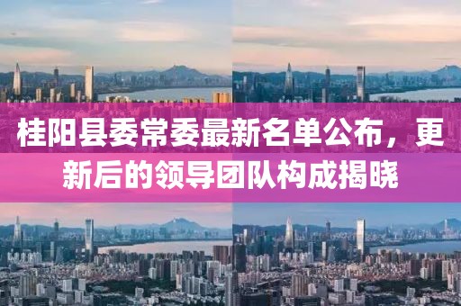 桂陽縣委常委最新名單公布，更新后的領(lǐng)導(dǎo)團隊構(gòu)成揭曉