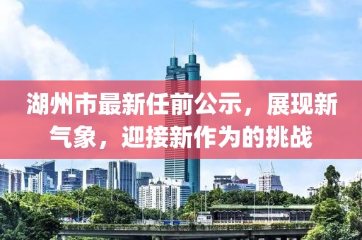 湖州市最新任前公示，展現(xiàn)新氣象，迎接新作為的挑戰(zhàn)