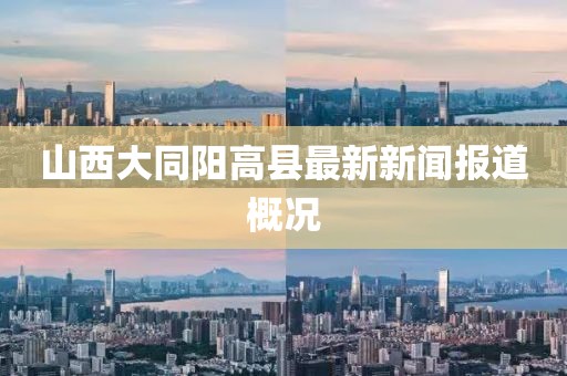 山西大同陽高縣最新新聞報道概況