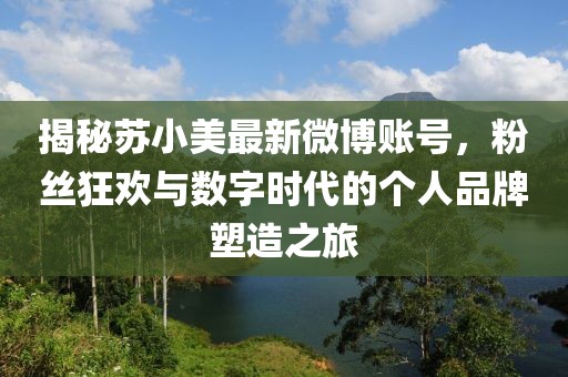 揭秘蘇小美最新微博賬號(hào)，粉絲狂歡與數(shù)字時(shí)代的個(gè)人品牌塑造之旅