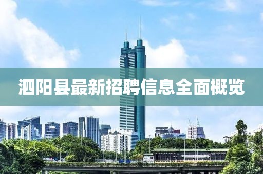 泗陽縣最新招聘信息全面概覽