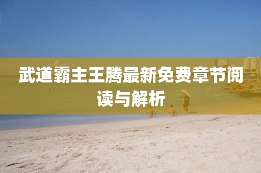 武道霸主王騰最新免費章節(jié)閱讀與解析