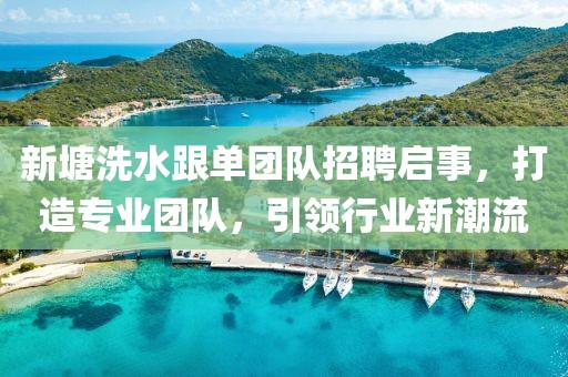 新塘洗水跟單團隊招聘啟事，打造專業(yè)團隊，引領(lǐng)行業(yè)新潮流