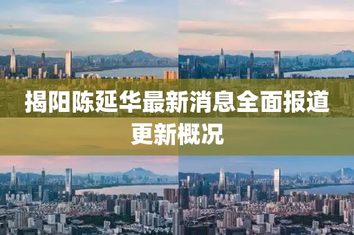 揭陽(yáng)陳延華最新消息全面報(bào)道更新概況