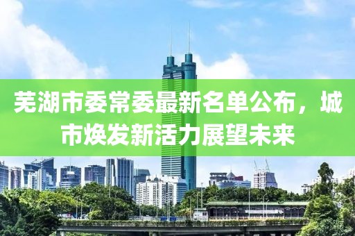 蕪湖市委常委最新名單公布，城市煥發(fā)新活力展望未來