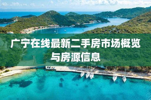 廣寧在線最新二手房市場概覽與房源信息