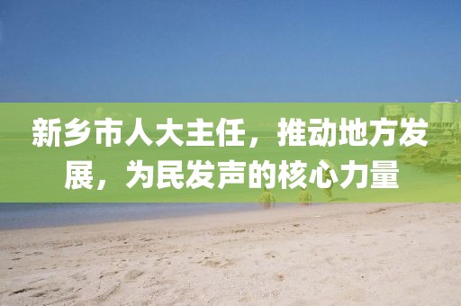 新鄉(xiāng)市人大主任，推動地方發(fā)展，為民發(fā)聲的核心力量