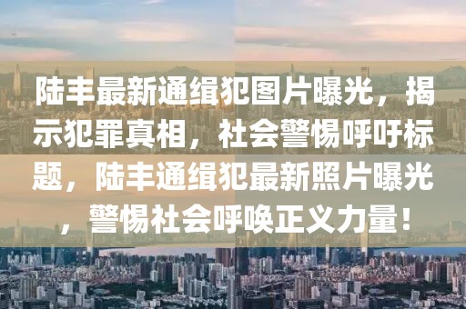 陸豐最新通緝犯圖片曝光，揭示犯罪真相，社會警惕呼吁標(biāo)題，陸豐通緝犯最新照片曝光，警惕社會呼喚正義力量！