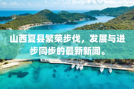 山西夏縣繁榮步伐，發(fā)展與進步同步的最新新聞。