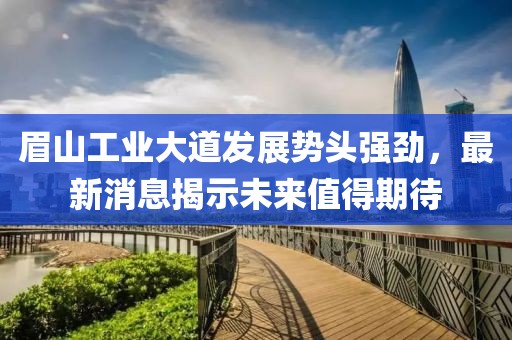眉山工業(yè)大道發(fā)展勢頭強勁，最新消息揭示未來值得期待