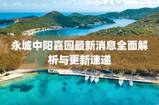 永城中陽嘉園最新消息全面解析與更新速遞